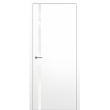 Дверь межкомнатная ZaDoor Квалитет К1 Белая эмаль, стекло, кромка